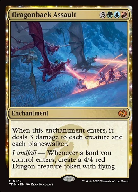 Dragonback Assault, Magic card TDM 179 — Tarkir: Dragonstorm set