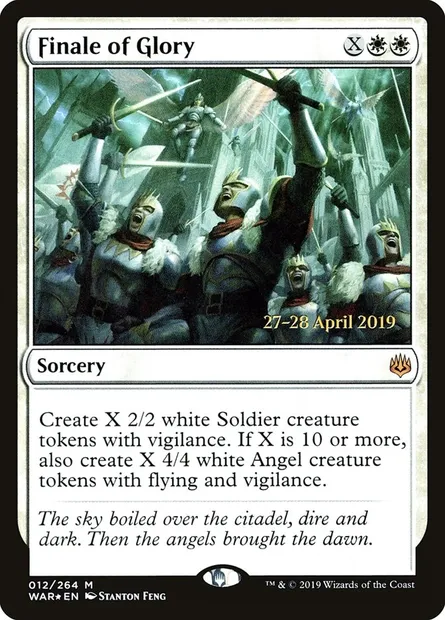 Summum de la gloire, carte Magic PWAR 12s — extension War of the Spark Promos