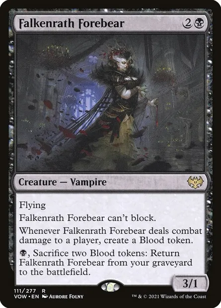 Falkenrath Forebear, Magic card VOW 111 — Innistrad: Crimson Vow set