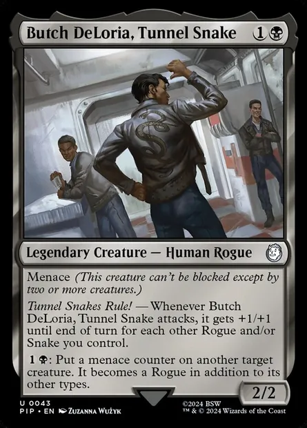 Butch DeLoria, Tunnel Snake, Magic card PIP 43 — Fallout set