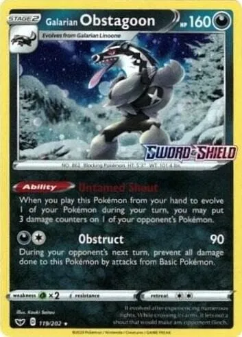 Ixon de Galar, carte Pokémon TDX 119-4 — extension Theme Deck & Blisters Exclusives
