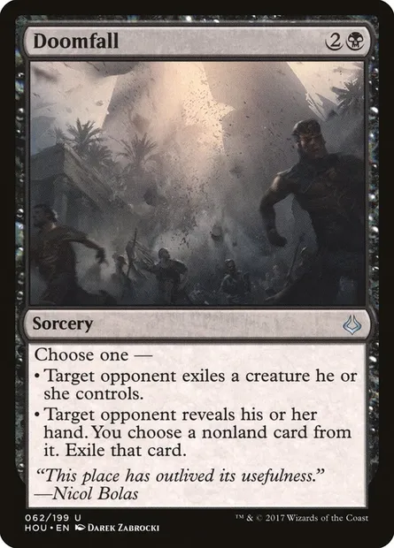 Doomfall, Magic card HOU 62 — Hour of Devastation set