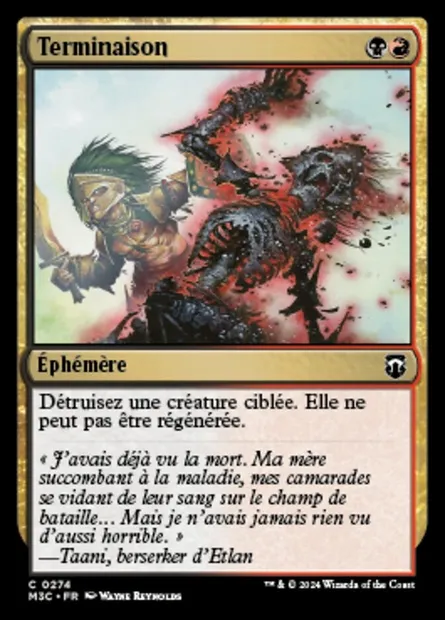 Terminaison, carte Magic M3C 274 — extension Modern Horizons 3 Commander