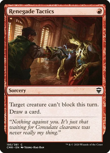 Renegade Tactics, Magic card CMR 195 — Commander Legends set