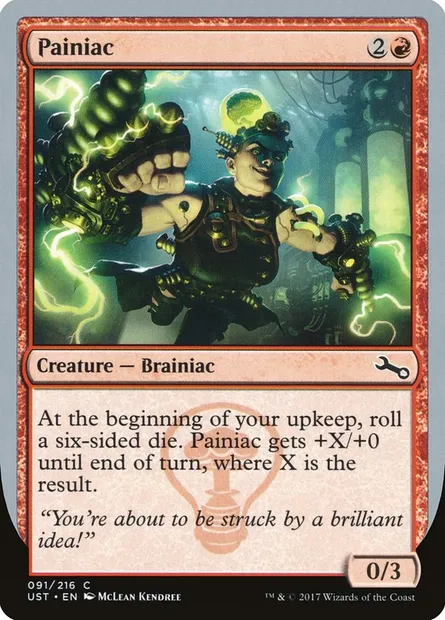 Painiac, carte Magic UST 91 — extension Unstable