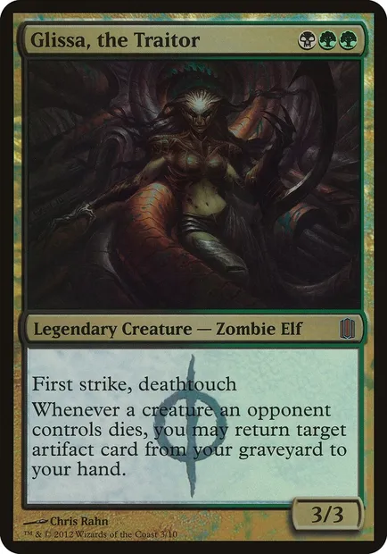 Glissa, the Traitor, Magic card OCM1 3 — Commander's Arsenal Oversized set