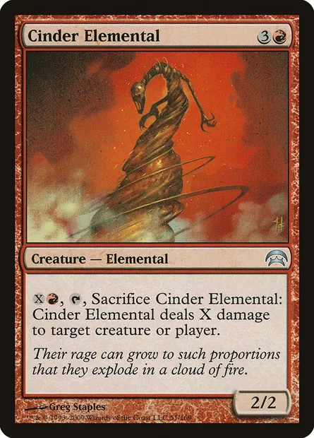 Cinder Elemental, Magic card HOP 51 — Planechase set