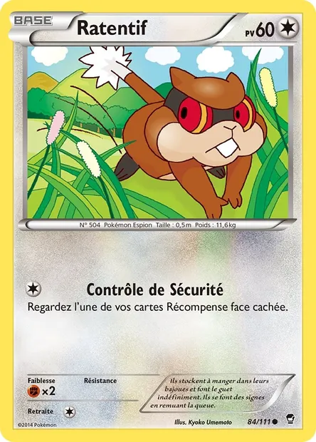 Ratentif, carte Pokémon FFI 84 — extension Poings Furieux