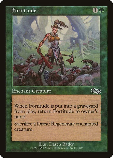 Fortitude, Magic card USG 253 — Urza's Saga set