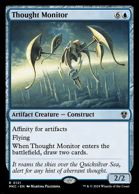 Thought Monitor, Magic card MKC 121 — Murders at Karlov Manor Commander set