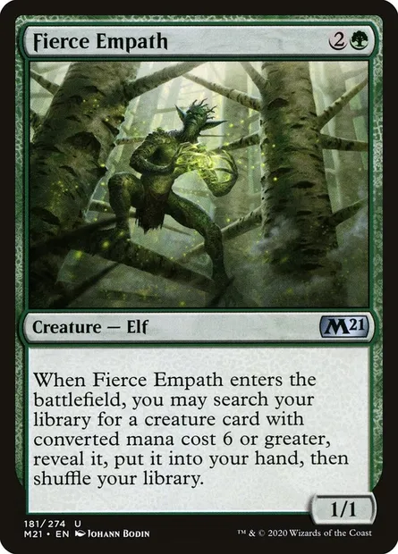 Fierce Empath, Magic card M21 181 — Core Set 2021 set