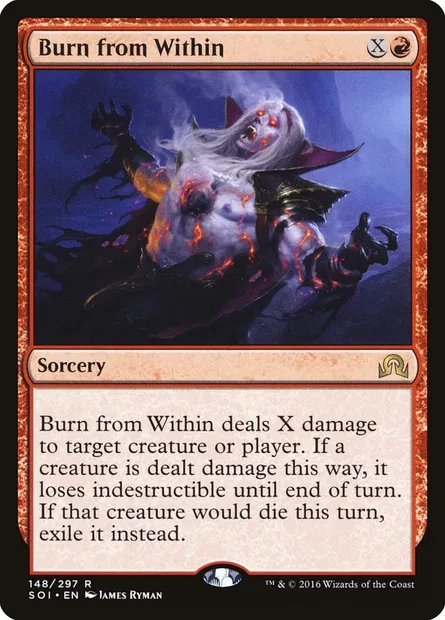 Burn from Within, Magic card SOI 148 — Shadows over Innistrad set