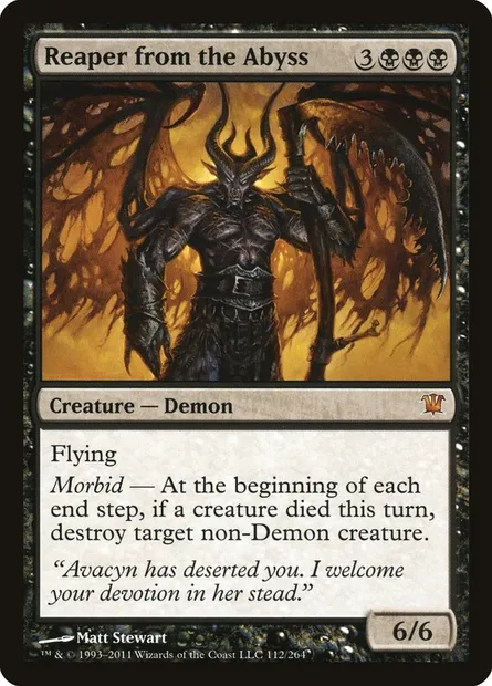 Reaper from the Abyss, Magic card ISD 112 — Innistrad set