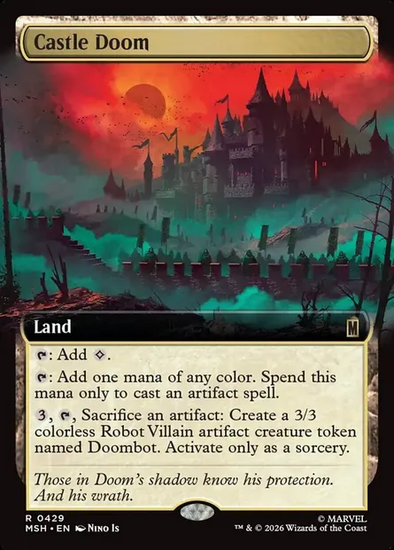 Castle Doom, Magic card MSH 429 — Marvel Super Heroes set