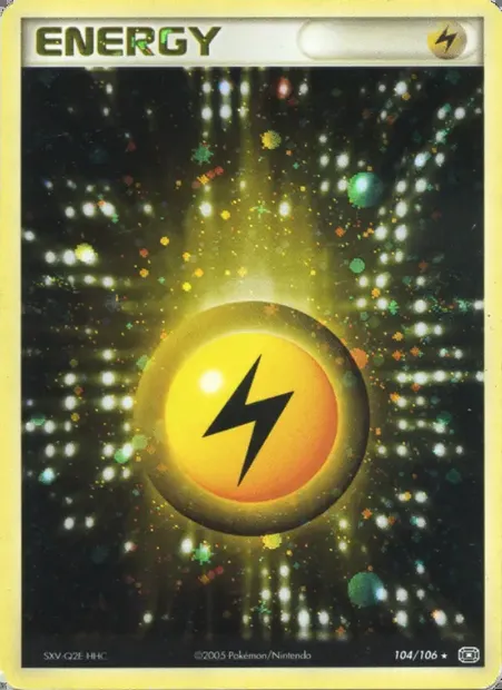 Énergie Électrique, carte Pokémon EM 104 — extension EX Émeraude