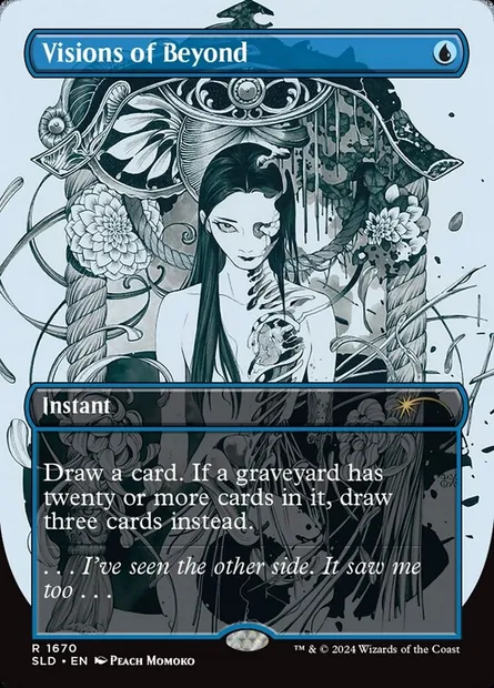 Visions de l'au-delà, carte Magic SLD 1670 — extension Secret Lair Drop