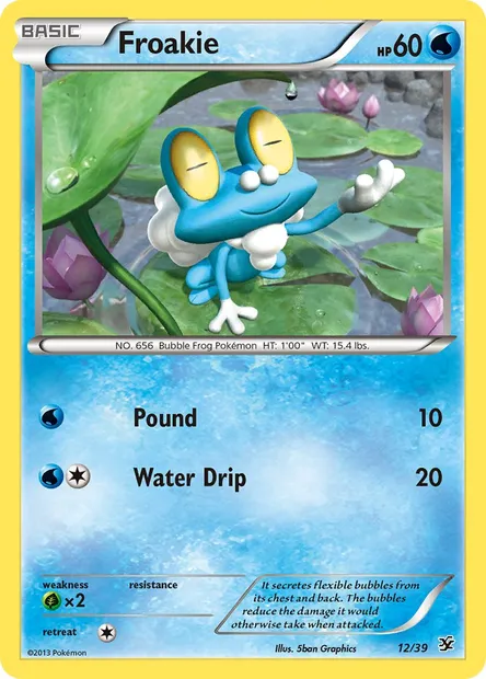 Froakie, Pokémon card KSS 12 — Kalos Starter Set set