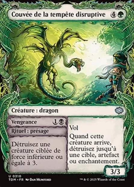 Disruptive Stormbrood // Vol, carte Magic TDM 310 — extension Tarkir: Dragonstorm