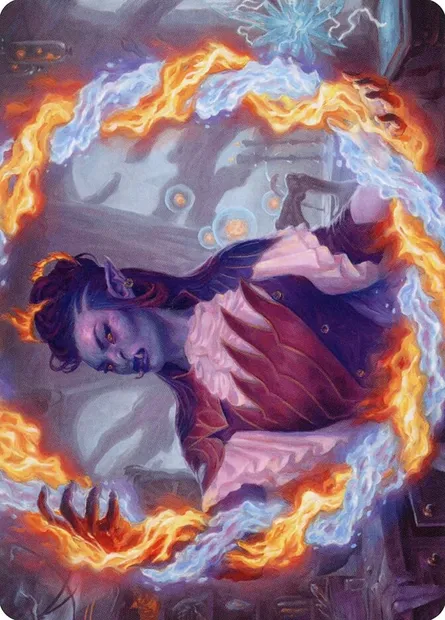 Rootha, Mercurial Artist // Rootha, Mercurial Artist, carte Magic ASTX 38 — extension Strixhaven Art Series