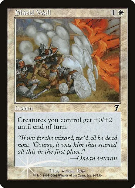 Shield Wall, Magic card 7ED 44★ — Seventh Edition set