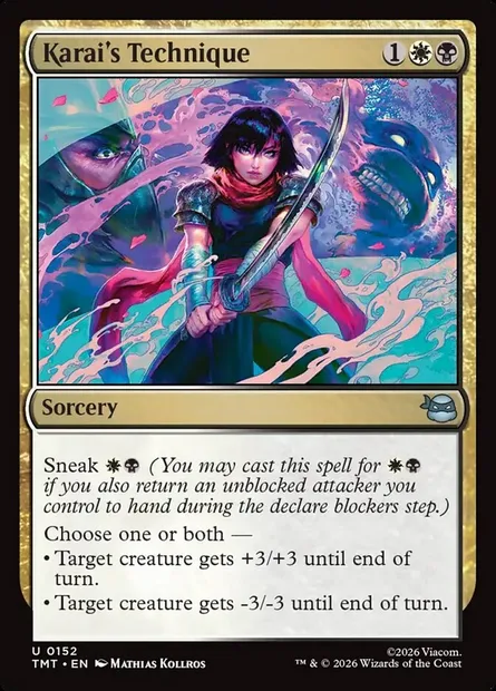 Karai's Technique, Magic card TMT 152 — Teenage Mutant Ninja Turtles set