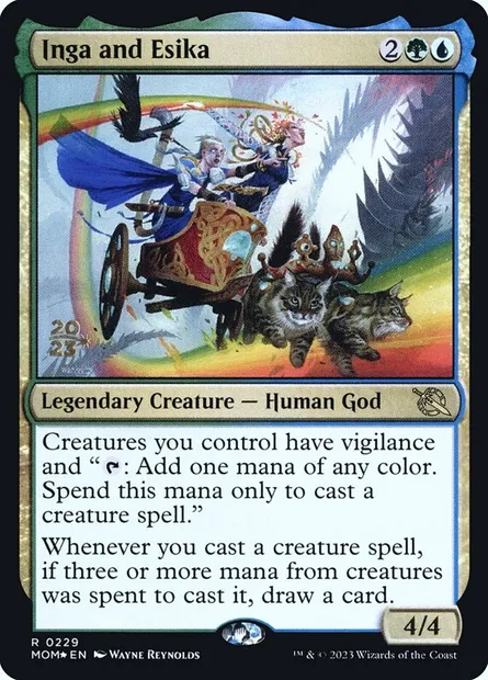 Inga et Esika, carte Magic PMOM 229s — extension March of the Machine Promos