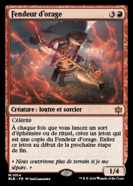 Fendeur d'orage, carte Magic BLB 154 — extension Bloomburrow