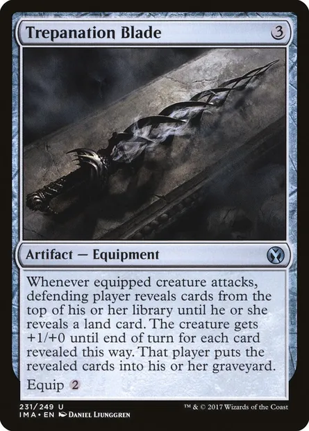 Trepanation Blade, Magic card IMA 231 — Iconic Masters set