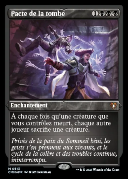 Pacte de la tombe, carte Magic CMM 513 — extension Commander Masters