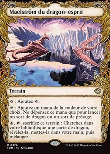 Maelström du dragon-esprit, carte Magic TDM 326 — extension Tarkir: Dragonstorm