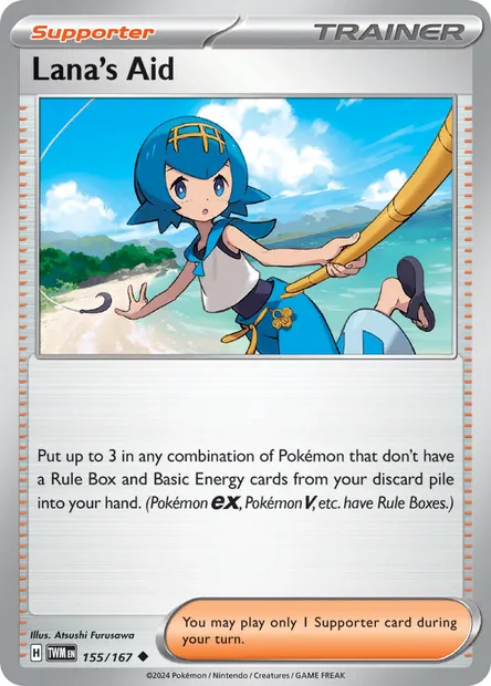 Lana's Aid, Pokémon card TWM 155 — Twilight Masquerade set
