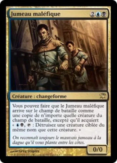 Jumeau maléfique, carte Magic ISD 212 — extension Innistrad