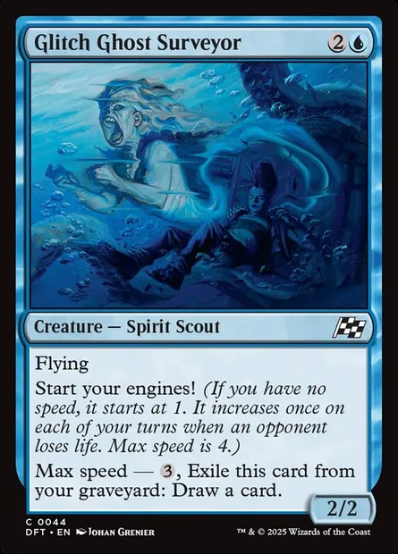 Glitch Ghost Surveyor, Magic card DFT 44 — Aetherdrift set