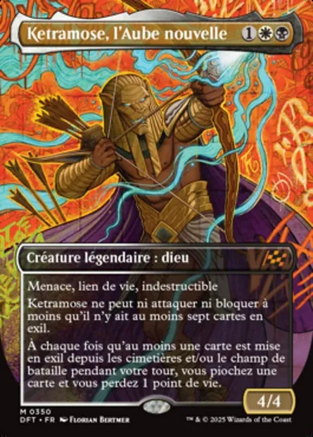 Ketramose, l'Aube nouvelle, carte Magic DFT 350 — extension Aetherdrift