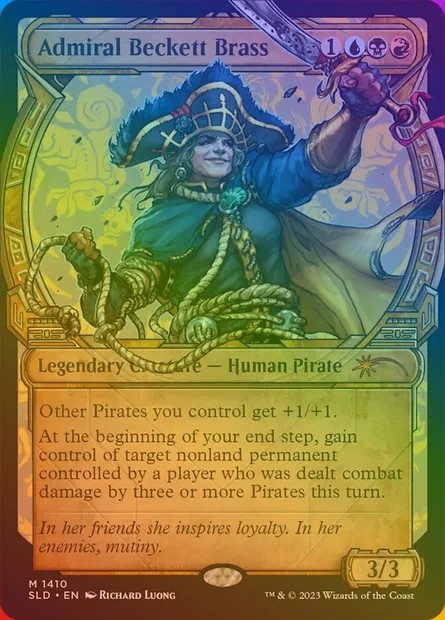 Admiral Beckett Brass, Magic card SLD 1410★ — Secret Lair Drop set