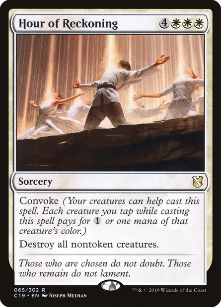Hour of Reckoning, Magic card C19 65 — Commander 2019 set