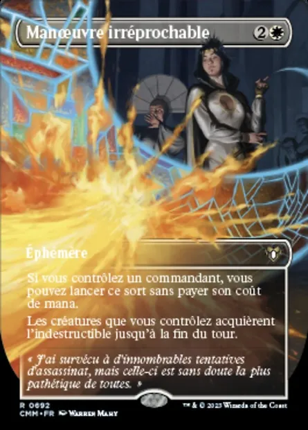 Manœuvre irréprochable, carte Magic CMM 692 — extension Commander Masters