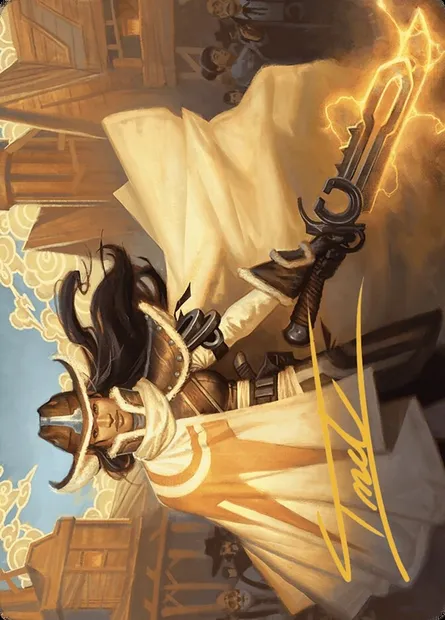 Omenport Vigilante // Omenport Vigilante, carte Magic AOTJ 3 — extension Outlaws of Thunder Junction Art Series