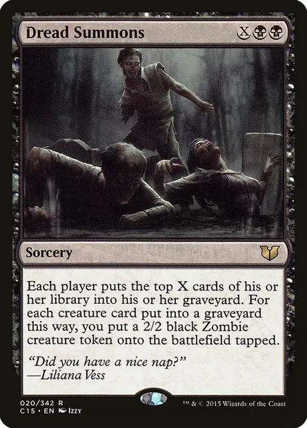 Dread Summons, Magic card C15 20 — Commander 2015 set