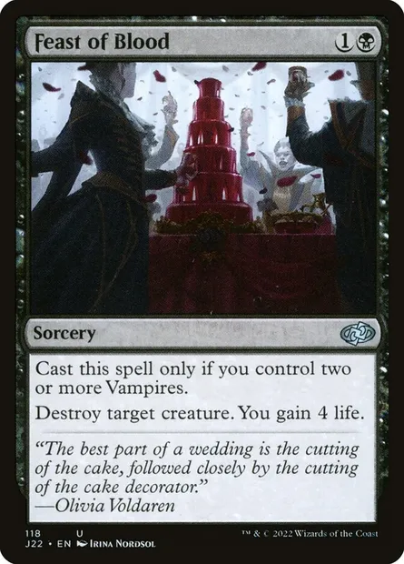Feast of Blood, Magic card J22 118 — Jumpstart 2022 set