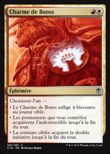 Charme de Boros, carte Magic C16 185 — extension Commander 2016