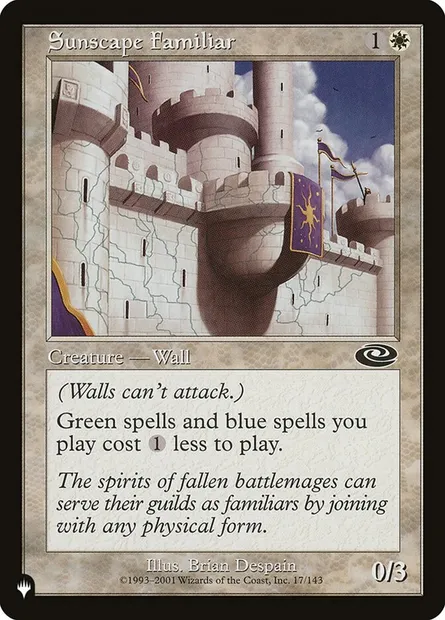 Sunscape Familiar, Magic card PLS 17 — The List set