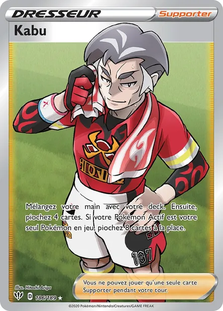Kabu, carte Pokémon DAA 186 — extension Ténèbres Embrasées