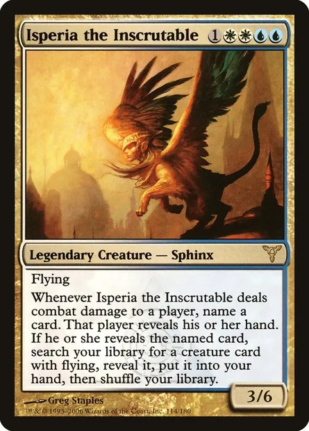 Isperia the Inscrutable, Magic card DIS 114 — Dissension set