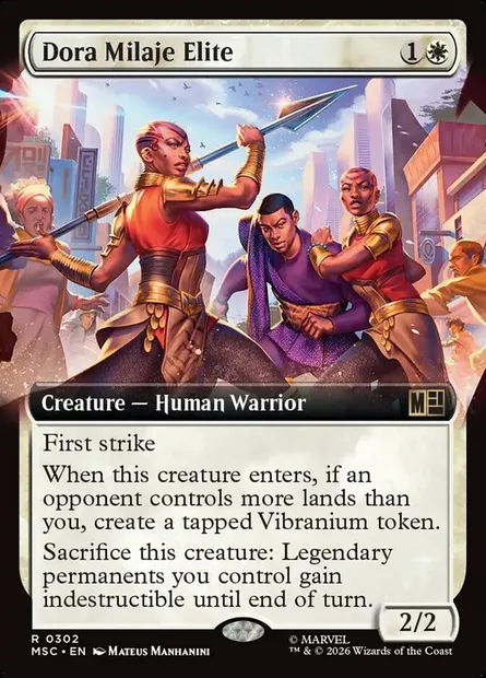 Dora Milaje Elite, Magic card MSC 302 — Marvel Super Heroes Commander set