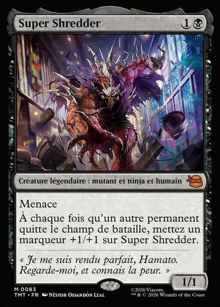 Super Shredder, carte Magic TMT 83 — extension Teenage Mutant Ninja Turtles