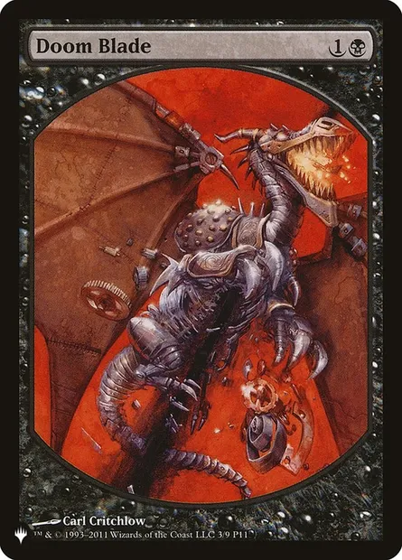 Doom Blade, Magic card P 11-3 — The List set