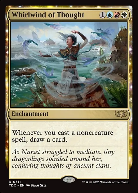 Whirlwind of Thought, Magic card TDC 311 — Tarkir: Dragonstorm Commander set