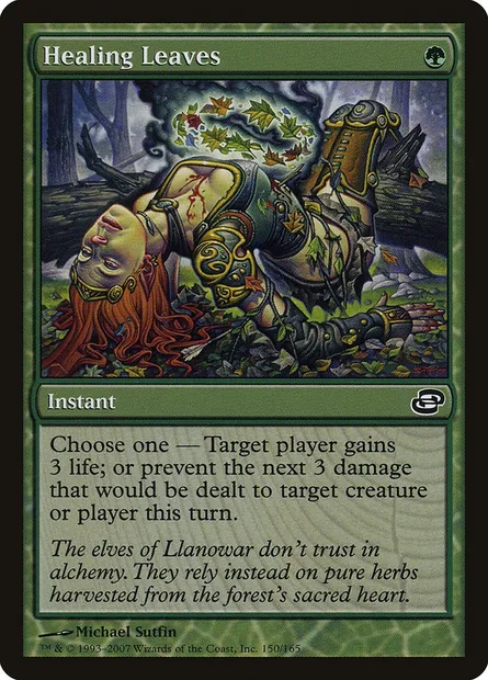 Healing Leaves, Magic card PLC 150 — Planar Chaos set