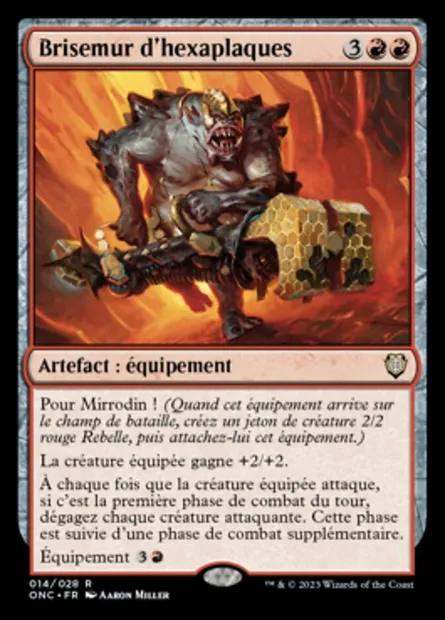 Brisemur d'hexaplaques, carte Magic ONC 14 — extension Phyrexia: All Will Be One Commander
